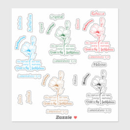 Großartig ist dein Personalisiertes Name Set Aufkleber