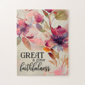 Großartig ist Deine Faithfulness Beloved Christlic Puzzle (Vertikal)