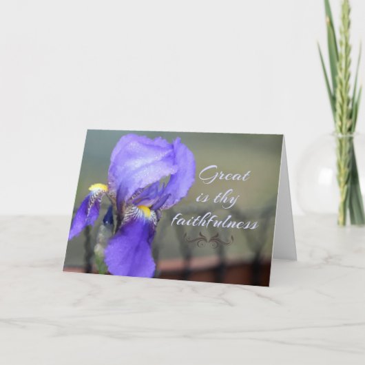 Großartig ist deine Faithness Grußkarte Karte (Vorderseite)