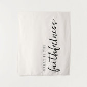 Großartig ist deine Fantasie Minimalistische Typog Wandteppich (Vorderseite)