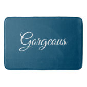 Großartig oder Ihre Nachricht, weißes Script, Ocea Badematte (Vorderseite)