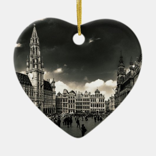 Großartig-Platz, Brüssel, Belgien Keramik Ornament (Vorne)