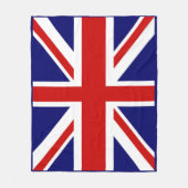 Großartig U.k Flag die Gewerkschaft Jack Blau Gera Fleecedecke (Vorderseite)