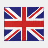 Großartig U.k Flag die Gewerkschaft Jack Blau Gera Fleecedecke (Vorderseite (Horizontal))