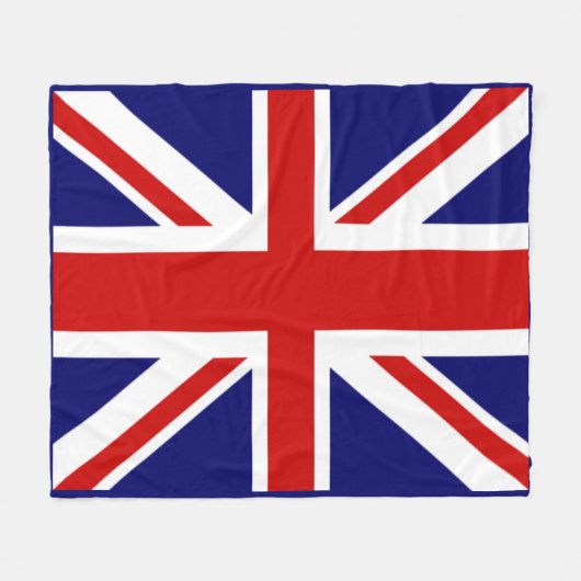 Großartig U.k Flag die Gewerkschaft Jack Blau Gera Fleecedecke (Vorderseite (Horizontal))