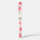 Großartig weißrosa Rosen Case-Mate iPhone Gehäuse Hülle (Rückseite / Links)