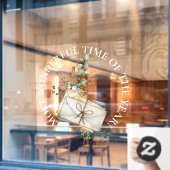 Großartig wunderbare Zeit, Weihnachten Fensteraufkleber (Café-Fenster)