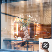 Großartig wunderbare Zeit, Weihnachten Strumpf Fensteraufkleber (Café-Fenster)