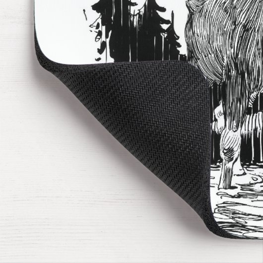 Großartige alte Elche Mousepad (Ecke)