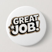 großartige Arbeit Button (Vorderseite)