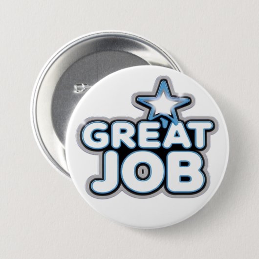 großartige Arbeitsplätze Button (Vorne & Hinten)