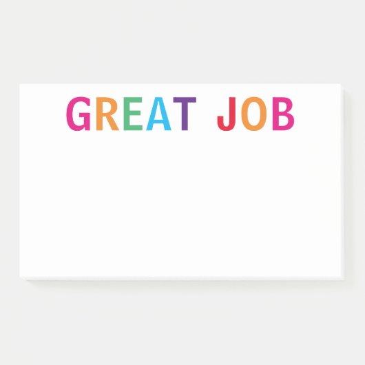 Großartige Auftragsbestätigung Post-it Klebezettel (Vorderseite)