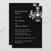 Großartige Ballsaal-Verlobungs-Party Einladung (Vorne/Hinten)