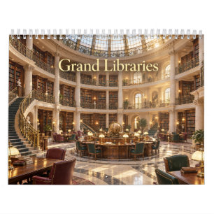 Großartige Bibliotheken Fantasy-Buchliebhaber Kalender