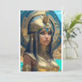 Großartige Cleopatra Einladung (Stehend Vorderseite)