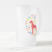 Großartige Dane-Grafik Mattglas Bierglas (VorderseiteRechts)