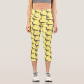 Großartige Darstellung des Cartoon von Vogelscheuc Capri Leggings (Vorderseite)