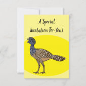 Großartige Darstellung des Cartoon von Vogelscheuc Einladung (Rückseite)