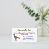 Großartige Darstellung des Cartoon von Vogelscheuc Visitenkarte (Stehend Vorderseite)