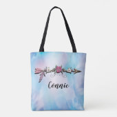 Großartige Dinge, Federn und Blume Tote Tasche (Rückseite)