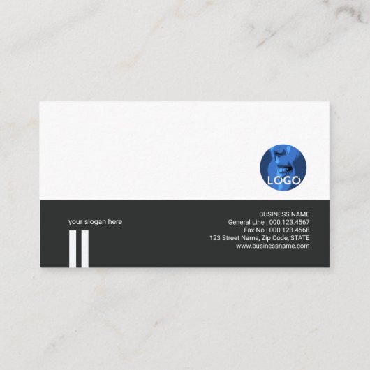 Großartige dynamische schwarze Rebars-Visitenkarte Visitenkarte (Rückseite)