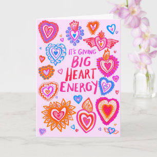 GROSSARTIGE ENERGIE Valentinstag Liebe Bunt Verspi Karte