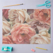 großartige Gartenmöbel, Rose, weicher Pfirsich Seidenpapier (Basteln)