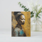 Großartige Gemälde für Frauen mit gemischten Medie Postkarte (Stehend Vorderseite)
