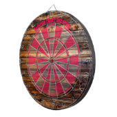 Großartige, geölte Holzmaske Dartscheibe (Vorderseite rechts)