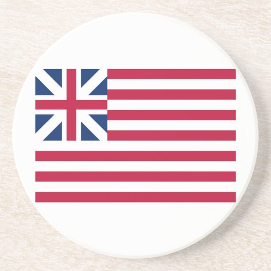 Großartige Gewerkschafts-Flaggen-kontinentale Sandstein Untersetzer (Vorne)