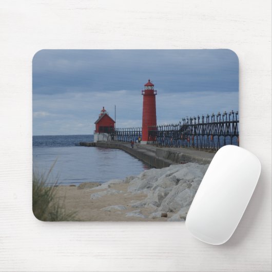 Großartige Hafen-Leuchttürme Mousepad (Mit Mouse)