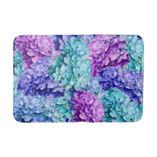 Großartige Hydrangea-Blüten Badematte (Vorderseite)