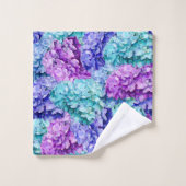 Großartige Hydrangea-Blüten Badhandtuch Set (Waschlappen)