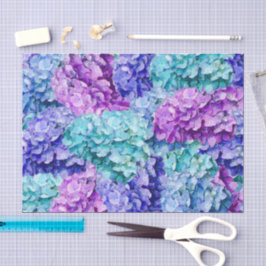 Großartige Hydrangea-Blüten Seidenpapier