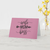 Großartige Idee für den Chef der Ehefrau-Geschenki Karte (Gelbe Blume)