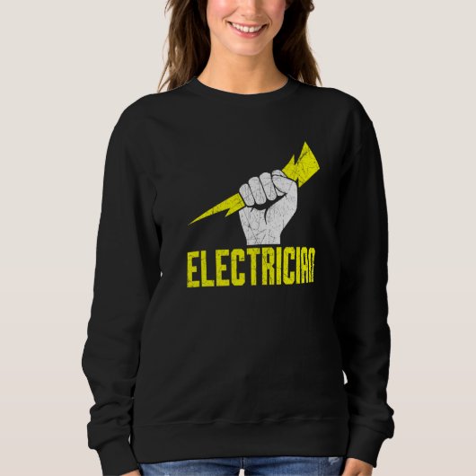 Großartige Idee Männer Elektriker Sweatshirt (Vorderseite)