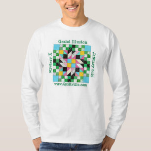Großartige Illusions-langes Hülse Jerseyhemd T-Shirt