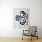 Großartige Im Flugzeug Ranger-Paratroopierflagge Wandteppich (Beispiel)