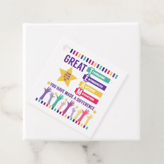 Großartige Kennzeichen für Teamwertungen Geschenkanhänger (Beispiel)