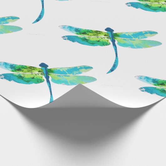 Großartige Libelle Geschenkpapier (Ecke)