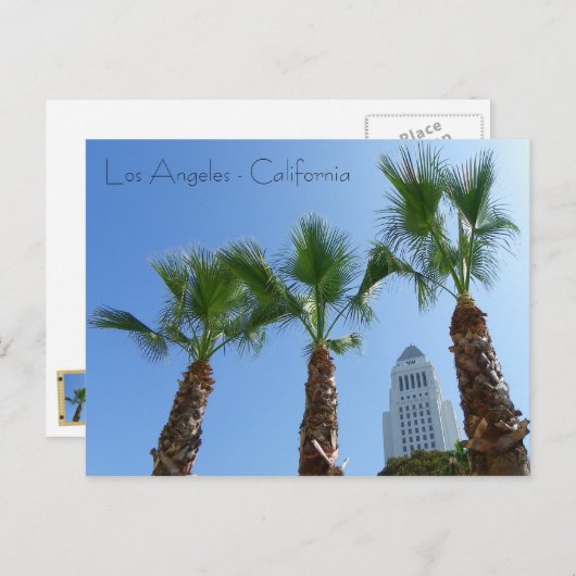 Großartige Los Angeles City Hall Postcard! Postkarte (Vorne/Hinten)