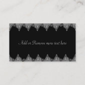 Großartige Mehndi-Mandalas Visitenkarte (Rückseite)