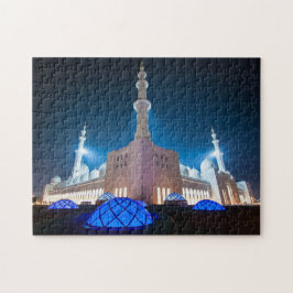 Großartige Moschee, Abu Dhabi, UAE, Arabische Puzzle