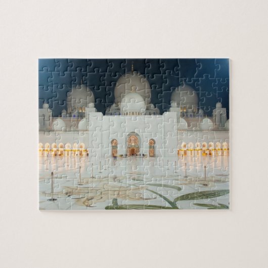 Großartige Moschee, Abu Dhabi, UAE, Arabische Puzzle (Horizontal)