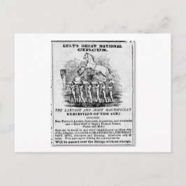 Großartige nationale Circus-Werbung für LentIns Postkarte