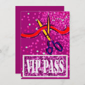 Großartige Öffnungs-Produkteinführungsrosa Einladung (Vorne/Hinten)