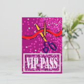 Großartige Öffnungs-Produkteinführungsrosa Einladung (Stehend Vorderseite)