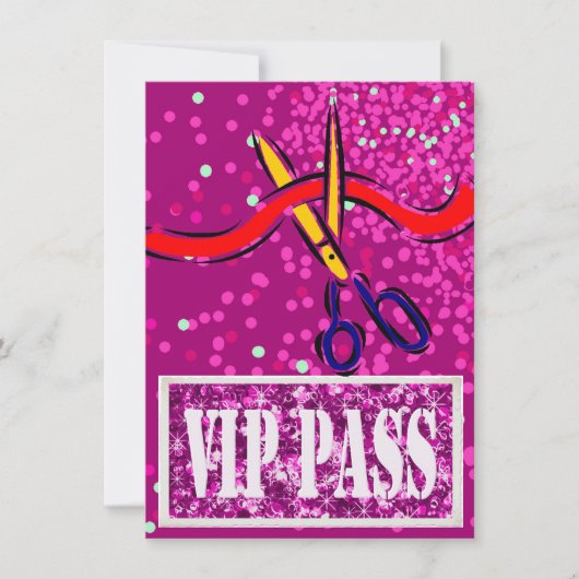 Großartige Öffnungs-Produkteinführungsrosa Einladung (Vorderseite)