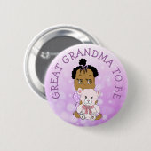 Großartige Oma zum Baby-Duschknopf Button (Vorne & Hinten)