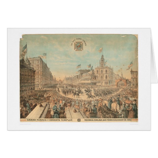 Großartige Parade der Ritter Templar (1294A) (Vorderseite (Horizontal))